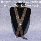 Men Tie Necktie Ribbon Sparkle Crystal Rhinestone Glitter Wedding Party Fashion