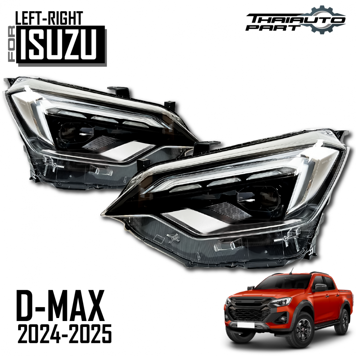 Luces De Bienvenida Para Puerta De Isuzu D-MAX 2015-2025 - Proyector De Logotipo LED, 2 Unidades, Fácil Instalación