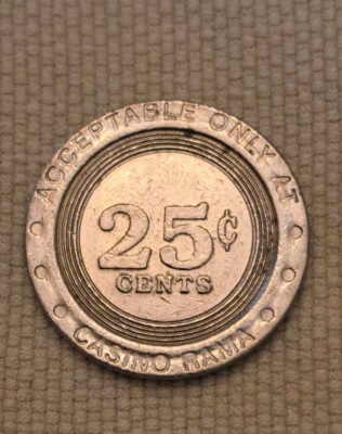 Casino RAMA (Ontario CANADA) Slot Machine Token - 25 Cents - Casino PB1701