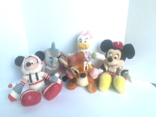 Vintage Disney Plush Dumbo , Daisy, Minnie, Bambi, Mickey Mission Space Lot of 5