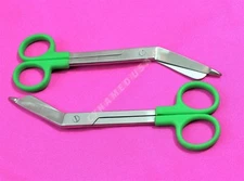 New Premium Grade 2 Pcs Lister Bandage Nurse Scissors 7.25"  Blue Color Handle