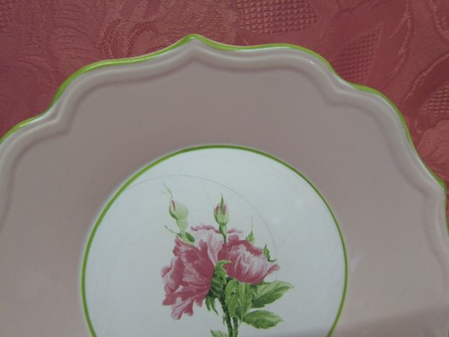 Niderviller France Roses Suppenteller Schale französische Keramik 22,5 cm 17190 - Picture 2 of 7