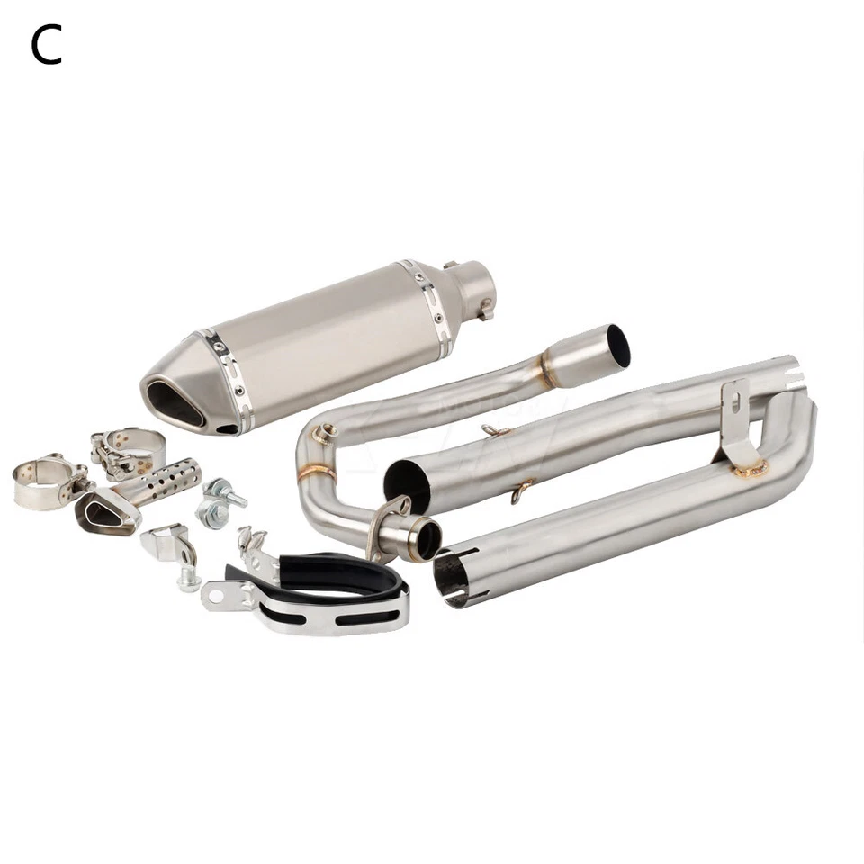 Silenciador de escape con tubo de enlace medio para motocicleta Aprilia RS / Tuono 125 RS125 Foto 3 de 4