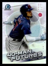 2021 Bowman Chrome #FMF-28 Gabriel Arias 40-Man Futures Card Cleveland Indians