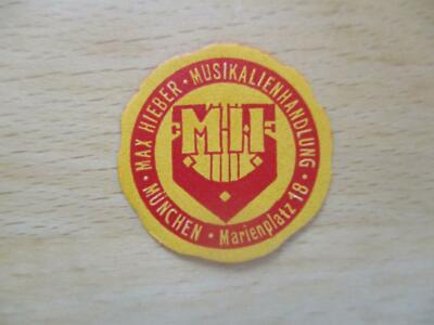 (8897) Kleine Reklamemarke - Max Hieber Musikalienhandlung München