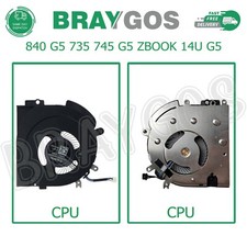 For HP EliteBook 840 G5 735 745 G5 ZBook 14U G5 CPU Cooling Fan L22306-001