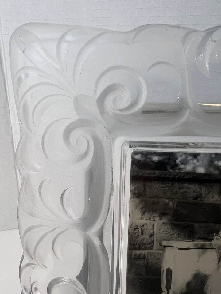 Marco de fotos vintage de cristal japonés 5x7 | Patrón de remolino decorativo Foto 3 de 4