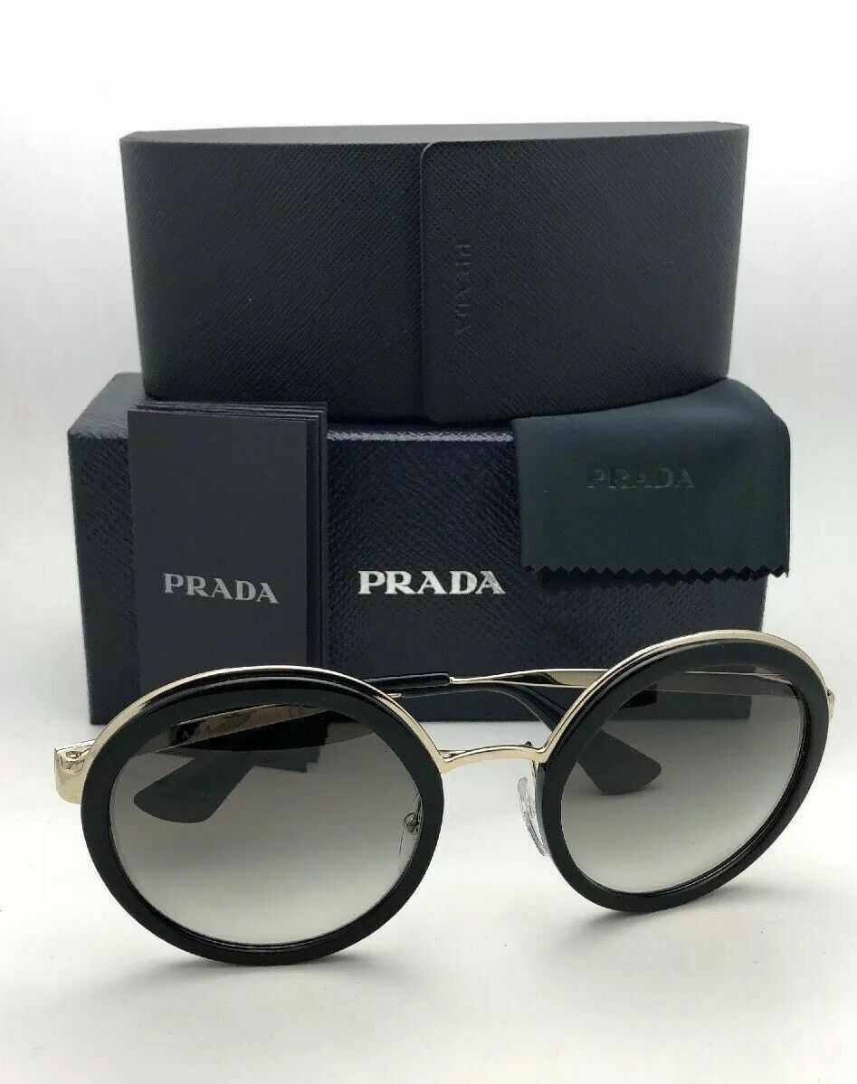 PRADA Sunglasses CATWALK SPR 50T 1AB-0A7 54-23 Black Gold PRADA Sunglasses CATWALK SPR 50T 1AB-0A7 54-23 Black Gold