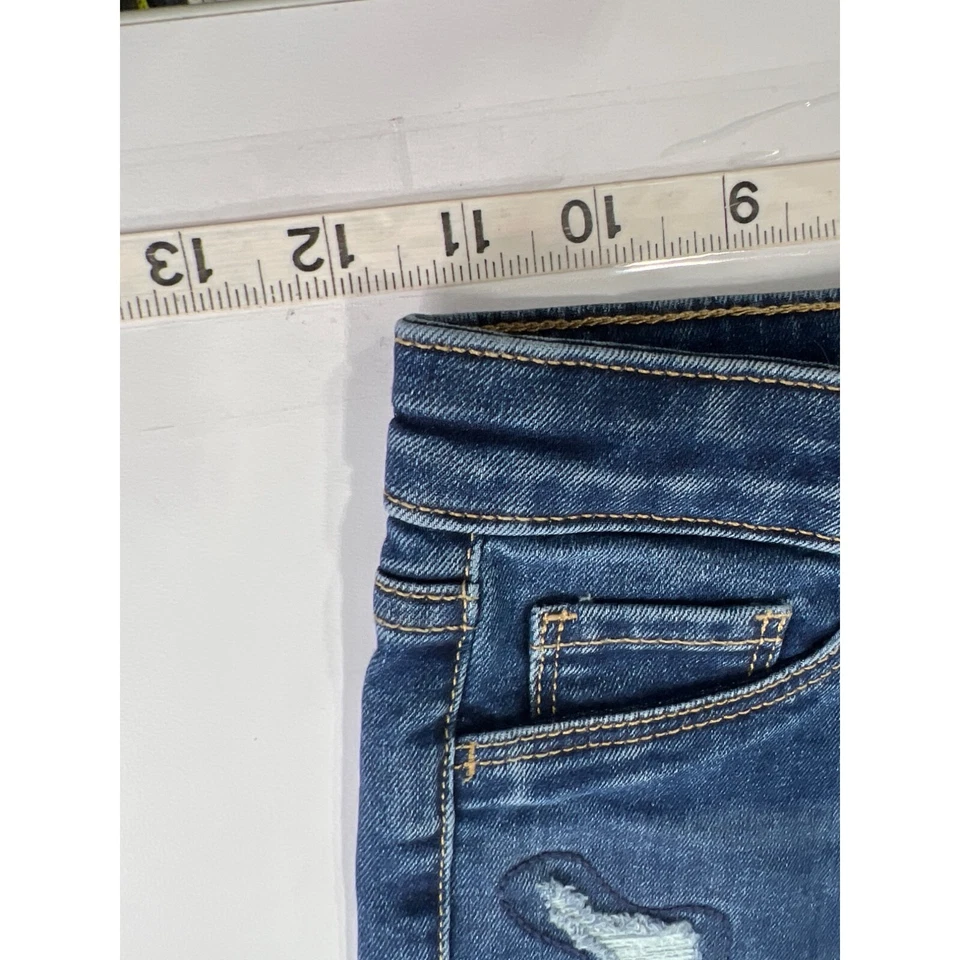 Pantalones Cortos Denim Jumping Beans Niños Talla 7 Azul Envejecido Tela Elástica NUEVO Foto 3 de 4