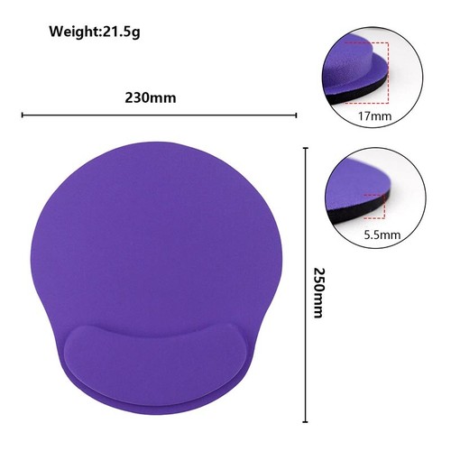 Maus Pad Mit Handballenauflage für Laptop Matte Rutschfest Gel Handgelenkstüt 🔥 - Photo 25/27