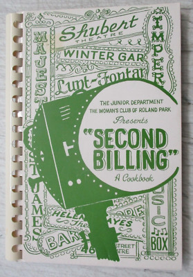 SECONS BILLING A COOKBOOK VINTAGE JUNIOR DEPARTMENT WOMAN'S CLUB OF ROLAND PARK