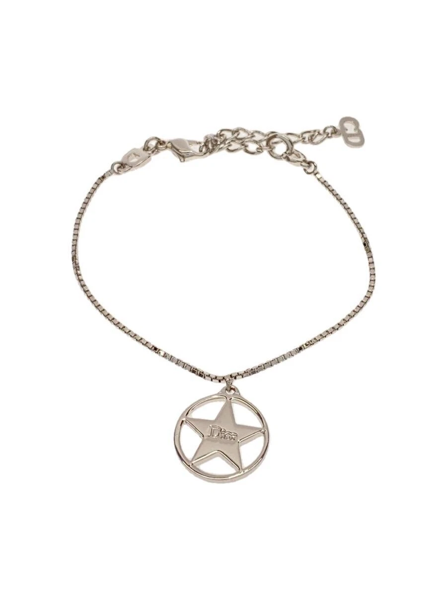 Christian Dior Bracciale Donna Cerchio Stella Collana Argento Placcato con Top