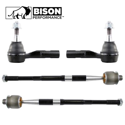 Bison Performance 4pc Inner & Outer Steering Tie Rod End Kit For Equinox Sport