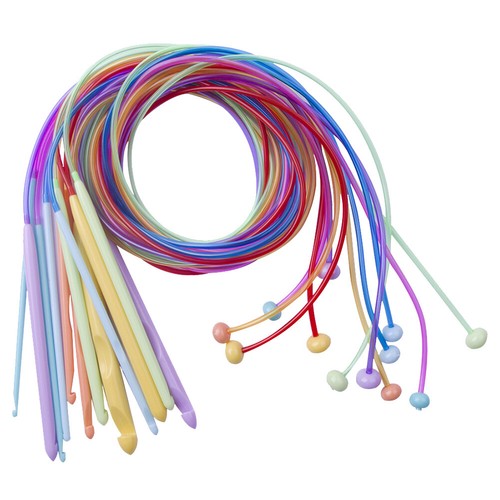12Pcs Needle Hook ABS Afghan Tunisian Sweater Needles for Handicraft Enthusiasts - Imagen 6 de 11