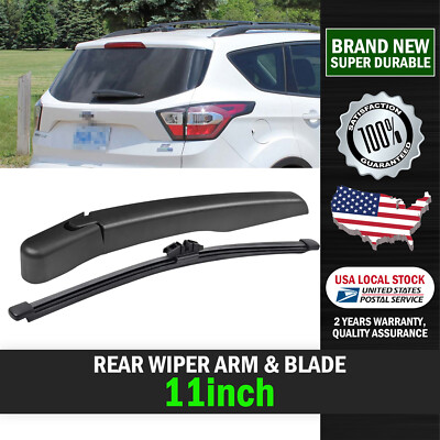 New 11'' Premium Hybrid Rubber Rear Windshield Wiper Blade & Arm OEM Quality
