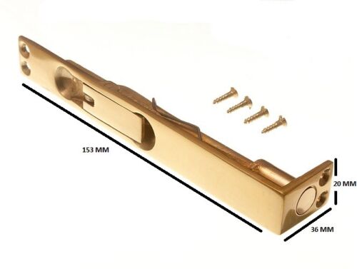 Flush Bolt Slide Lever Action Lock 150MM 6 Inch Solid Brass Pack Of 6