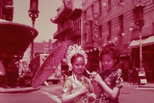 35mm Slides 4X Pana-Vue San Francisco Chinatown Alcatraz Fishermans Wharf #1332