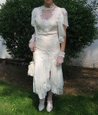 Vintage Romantic Style Wedding or Spring Event Dress sz 8