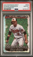 PSA 10 GUNNAR HENDERSON 2023 Bowman's Best Masterpieces Orioles RC GEM MINT