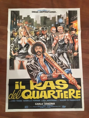 MANIFESTO 2F Z,IL RAS DEL QUARTIERE ABATANTUONO TROISI FERRARI,SYMEONI ART