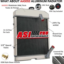 3ROW RADIATOR FOR FORD NEW HOLLAND JUBILEE NAA NAB 500 501 1469 600  #C5NN8005AB