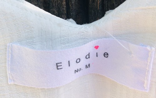 Womens Top Elodie White Layered Ribbed Cami Top Ribbon Straps Drop Back NWT - Picture 4 of 4