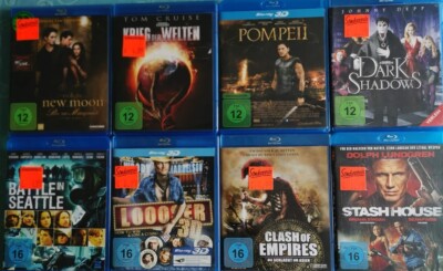 Filmabend gerettet - 8 Blu-ray`s  !