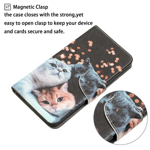 Cat Dog Flower Butterfly Leather Wallet Phone Case For OnePlus Nord N20 N200 5G - Picture 9 of 44