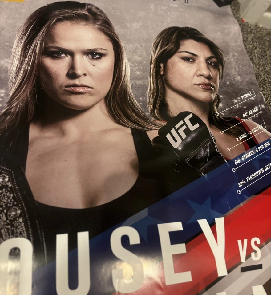 Póster UFC 190 Ronda Rousey Vs Bethe Correia, 27x39 Foto 4 de 4