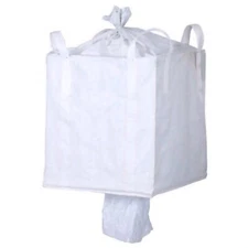 Heavy Duty FIBC Bulk Bag, Duffle Top and Spout Bottom, Super Sack, 1 Ton
