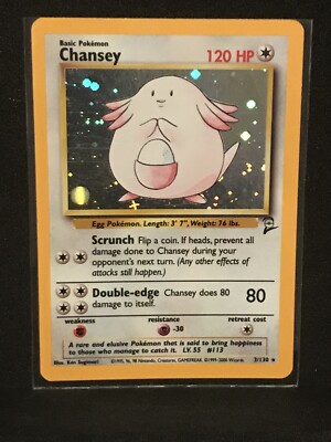Pokemon Card Chancey 3/130 holo new mint | eBay UK