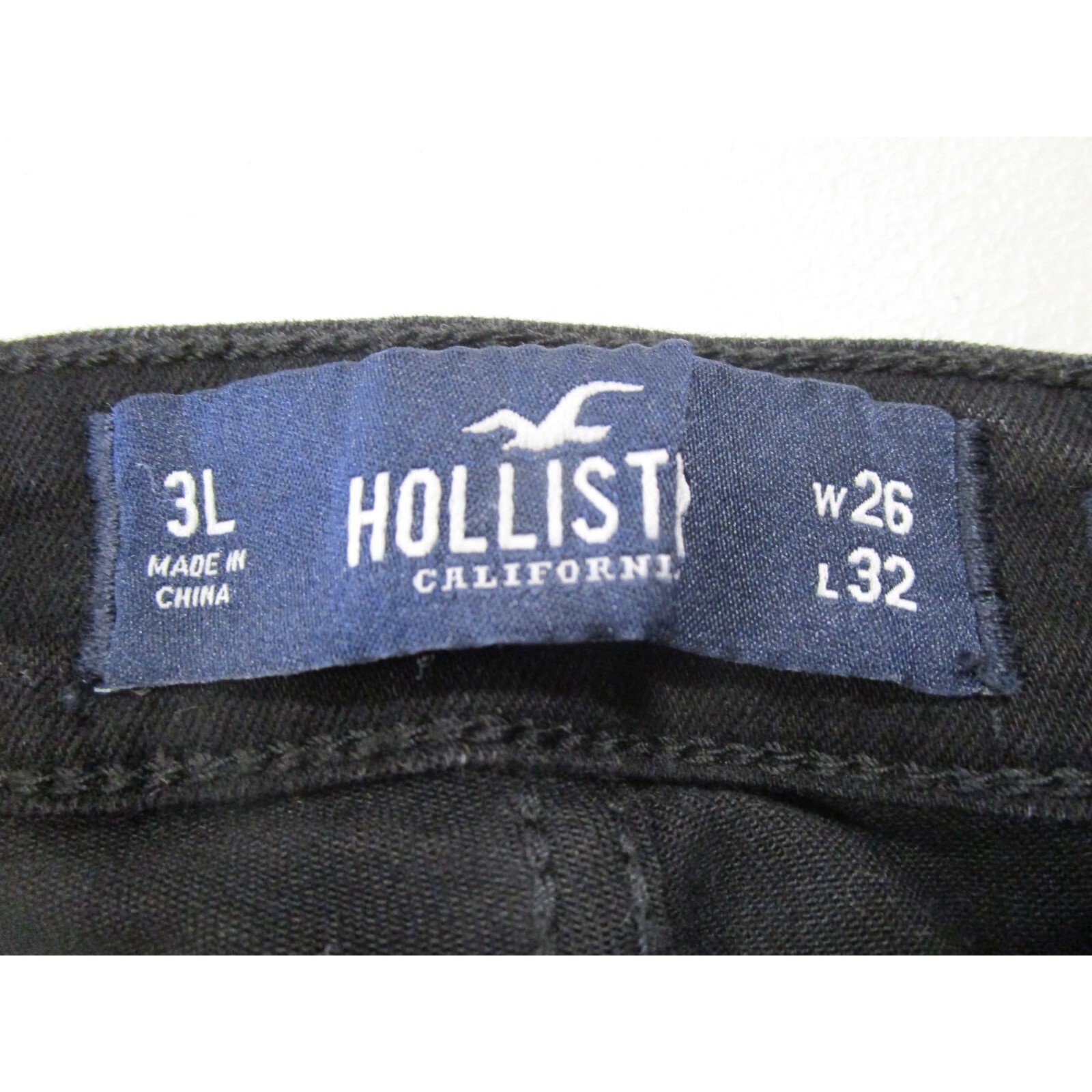 Hollister Womens 3L Slim Fit 5 Pockets Denim Jeans Black eBay