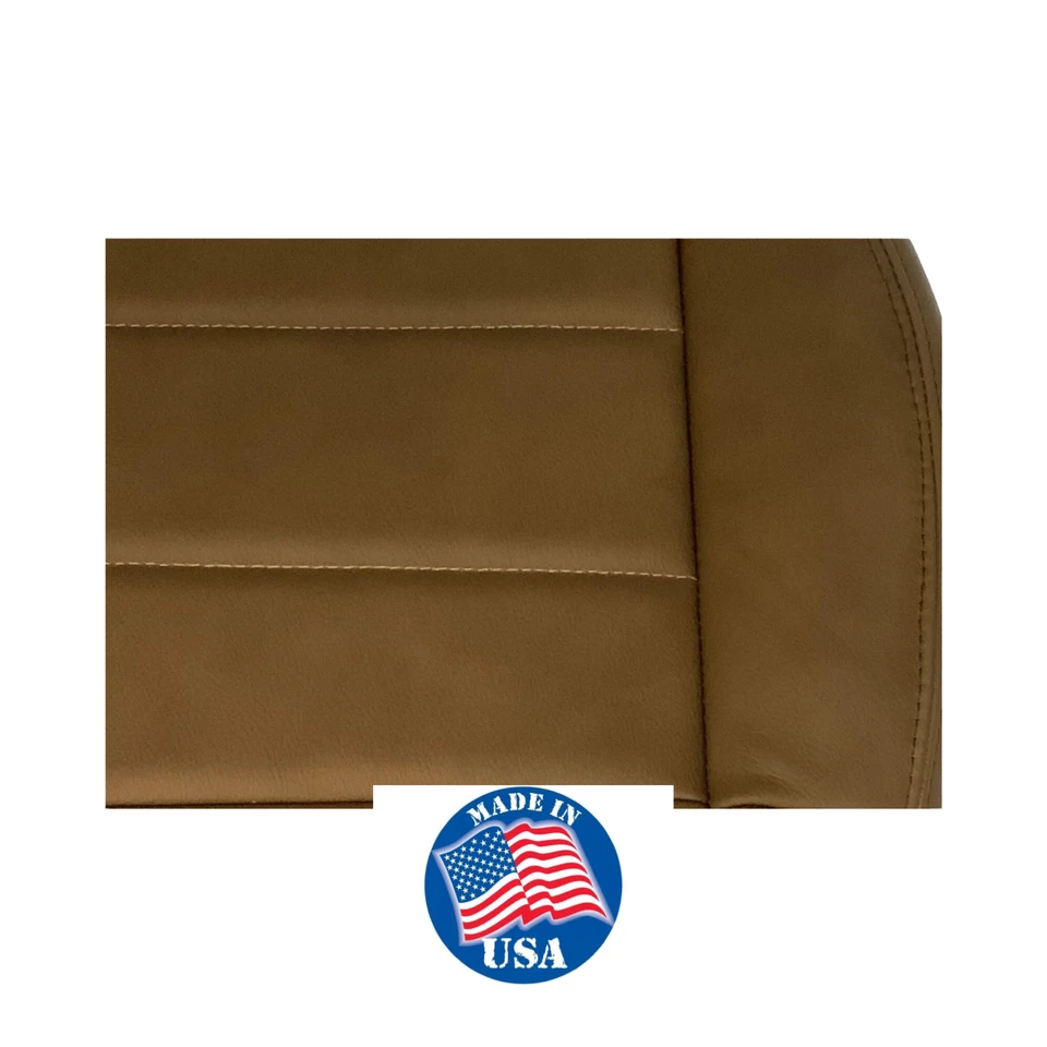 2007 to 11 fits Jeep Wrangler Rubicon Driver Bottom Leather Cover Dk Saddle Tan - Image 3 of 3