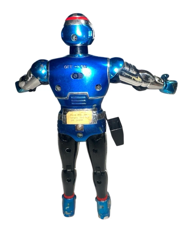 Space Sheriff Shaider BANDAI 1984 luces de trabajo y sonido Asahi - Japón Chogokin Foto 2 de 4