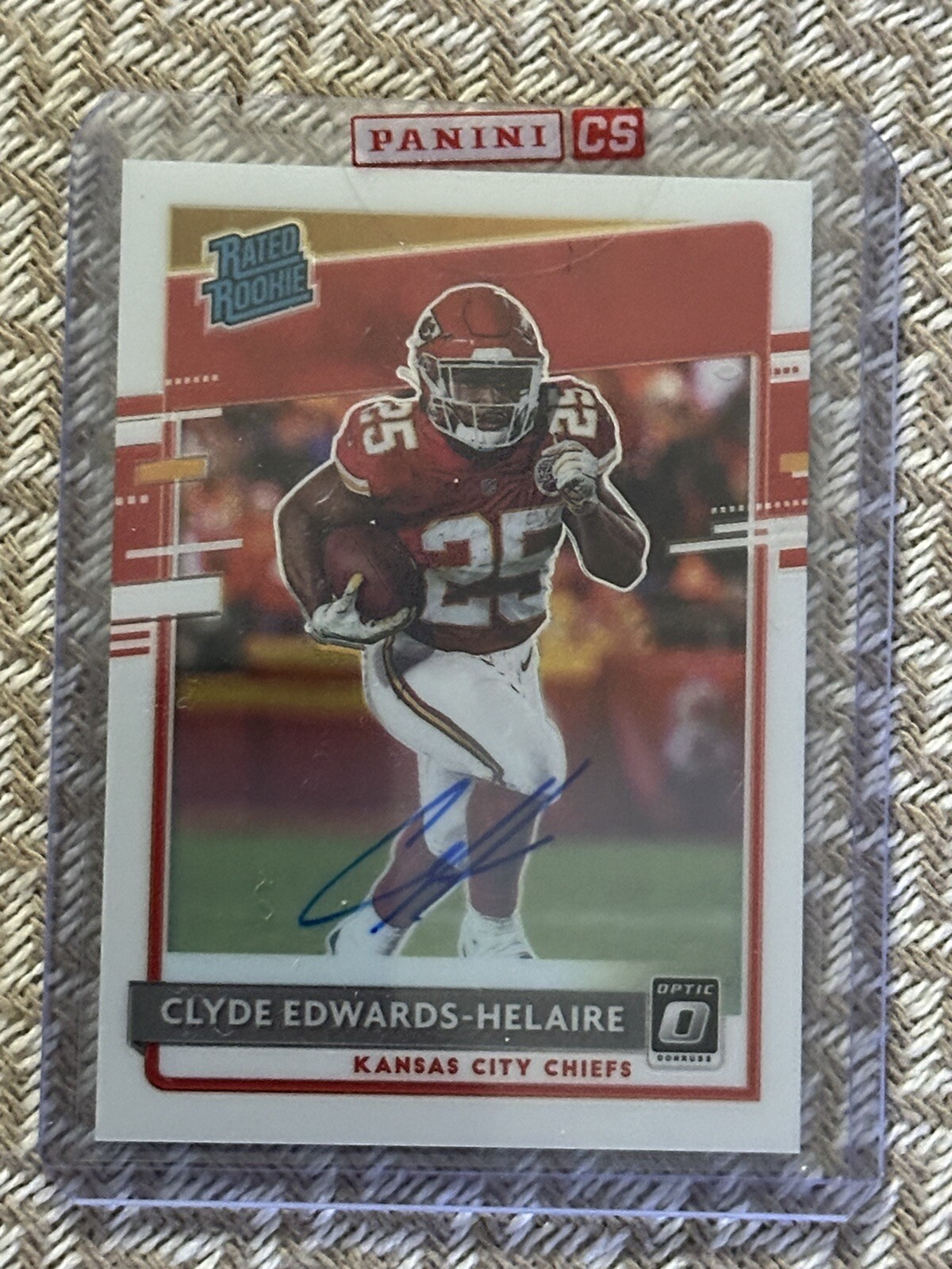 2020 Panini Donruss Optic Rated Rookie Clyde Edwards Helaire Auto 139/150 #171!
