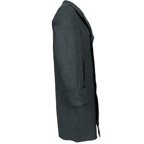 Original Great Coat Swiss Army Wool with Liner Grey Genuine Military Surplus - Picture 3 of 10