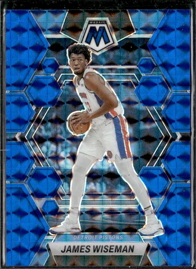 2022-23 Panini Mosaic James Wiseman #79 Blue Mosaic /199 Pistons NBA