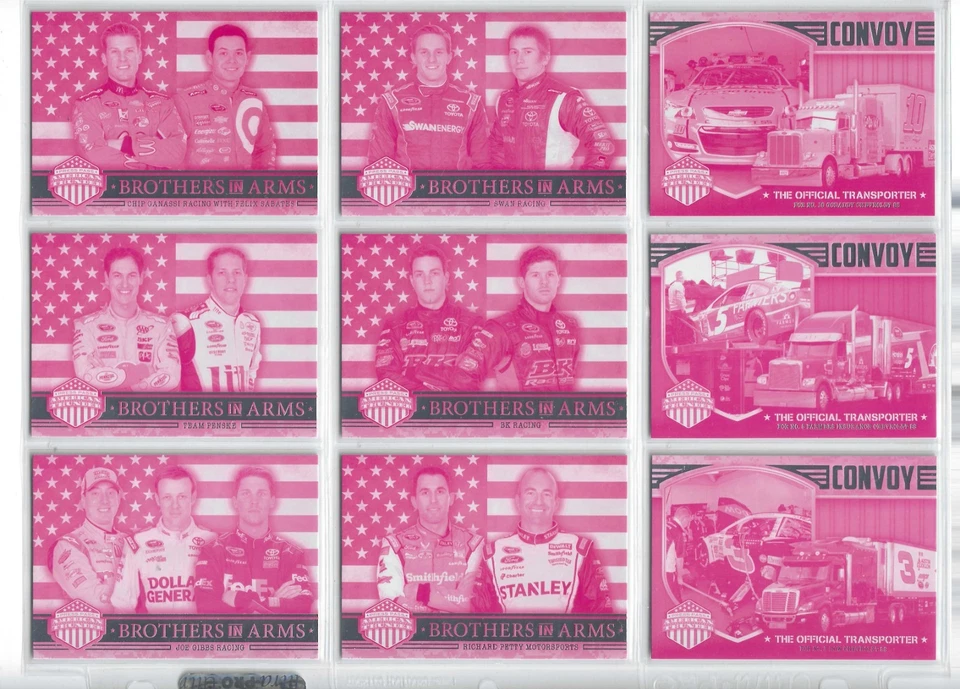 *2014 American Thunder MAGENTA PROOFS #50 Danica/Stewart/Kurt/Harvick-ONE CARD!* - Image 2 of 4