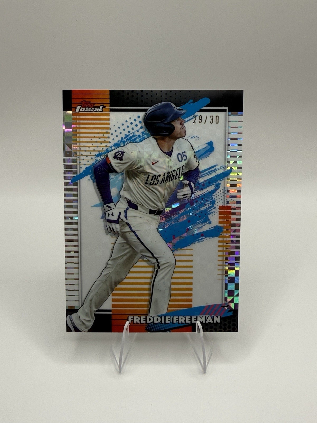 2026 Topps Finest Freddie Freeman Uncommon White X‑Fractor /30 Dodgers