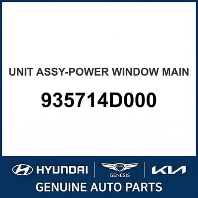 2006-2014 Kia Sedona Unit Assembly-Power Window Main OEM New 935714D000