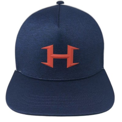 AUDES Baseball Cap Blue White One Size Slideback Hennessey Perforated Logo Hat