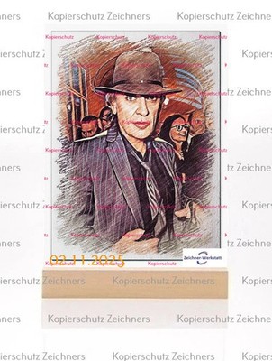 Udo Lindenberg--669-- Bilder Rahmen Mit Holzsockel