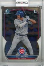 2023 Topps Bowman Chicago Cubs Matt Mervis Base Chrome Prospects