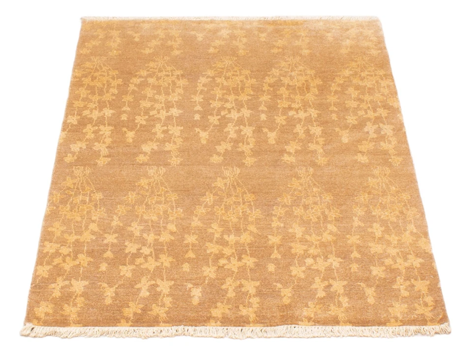 4'2" x 6'1" Hand Knotted Area Rug Traditional Oriental Wool Carpet - Image 3 of 4