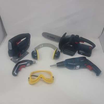  Bosch Theo Klein Kids Toy Tool Set PSB 1000 Drill Chainsaw Accessories Tested 