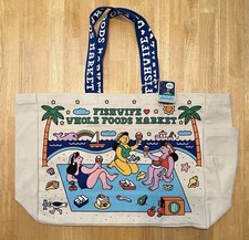 Fishwife x Whole Foods Market Large Canvas Tote Bag Limited Edition NWT