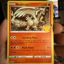 Reshiram 002/025 Celebrazioni Holo Raro Pokemon TCG NM/Quasi Nuovo