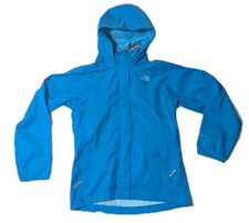 The North Face Jacket Girls Large 14/16 BLUE HyVent Rain Waterproof Hooded