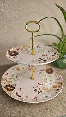 Maxwell Williams Kuchenständer Kimono Kuchen Sandwichständer 2 Ebenen Blumen Japanisch