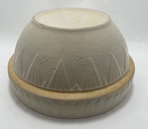 Antique Mixing Bowl 10.25” x 5.25” tall Farmhouse Primitive Country Clay City - Picture 7 of 20